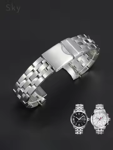 For Tissot T055 Prc200 Solid Stainless Steel Fold Buckle T055407a T055427a T055417a Original Replace