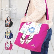 [PRE ORDER] Japan Mis Zapatos Kimono Nylon 2 Way Shoulder Tote Bag B6806 (Reach you in 10 Days+-) [E