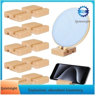 [quietnight.ph] 10 Pcs Embroidery Hoop Display Embroidery Hoop Wooden Base Holder Embroidery CrossSt