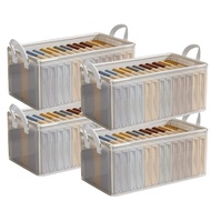 12L/26L/40L Transparent Foldable Storage Box Clothes Organizer Clothes Storage Oxford Storage Box St