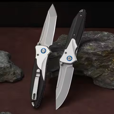 Free Wolf SJ01 59HRC D2 Blade G10 Handle Utility Camping Hunting Fishing Knife Pocket EDC Outdoor Su