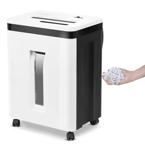 P-5 Security Level Electric Micro Cut Paper Shredder 8 Sheet 2*13mm CD Shredder Quiet for Office wit