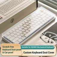 Custom Acrylic Keyboard Dust Cover for IQUNIX EZ63 EZ60 F97 EV63 MG65 ZX75 Black Samurai, Transparen