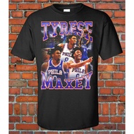 Tyrese Maxey Philadelphia 76Ers 90S Style Vintage Bootleg Tee Graphic T Shirt