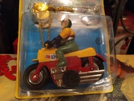 1976年 東影動畫 金剛飛天鑽 舊脆膠 電單車公仔  稀有連吸塑包裝