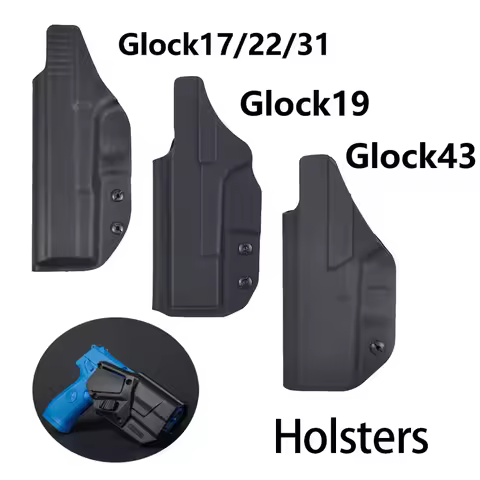 Gun Holster 1911 Glock 17 19 26 43 43X G2C P365 Inside Waistband Concealed Carry Belt Clip Single St