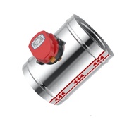 80/100/125/150/200mm Stainless Steel Electric Air Duct Damper Valve HVAC Air Ducting Motorized Air D