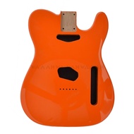 Electric Guitar Body High Gloss Alder Wood Tele Guitar Body Orange Color Finished for Tele Guitar Ki