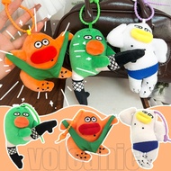 Funny Runaway Madman Series Plush Keychain - Car Bag Key Hanging Ornaments - Soft Fluffy Doll Pendan