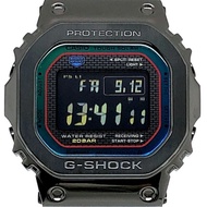 G-SHOCK CASIO GMW-B5000BPC-1 手錶，全金屬黑色，彩虹錶盤，無線電控制太陽能供電，藍牙，移動鏈接，LED 背光，旋入式後蓋，2023 年 10 月發售，三國丘店，ITCLX7