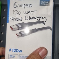 120 watt 6 ampere super fast charging type c data cable brandOriginal