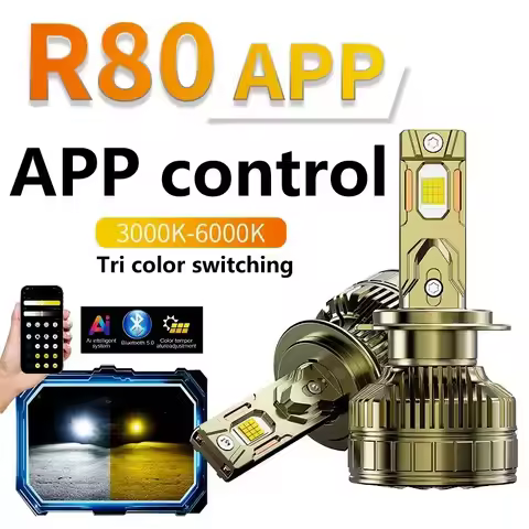 3 Color Car LED Headlights Bulbs 150W LED H4 H7 H8 H9 H11 Fog Light 9005 HB3 9006 HB4 LED Headlamp A