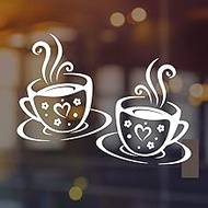 Cups stickers wall art kitchen vinyl coffee decal decor cup white tile transfers decals sticker quote decoration tea cafe home love room mirror living cupboard kitchens tiles decorations wall transfer