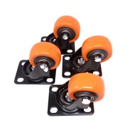 2 Inch Thick ORANGE Caster Wheel Life Without Brake/Castor Trolley Showcase Plate PER SET