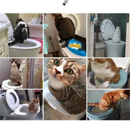 Plastic Cats Toilet Training Kit Reusable Puppy Cats Litter Mat Cats Toilet Trainer Toilet Pets Clea