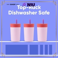 NIU Kids Water Bottle, 12 Oz Stainless Steel Toddler Cup with Straw, Easy To Clean Insulation Spill 