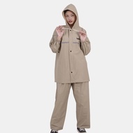 BOVEN RAINCOAT SET FOR ADULTS, MEN AND WOMEN, PVC MATERIAL, WATERPROOF ZIPPER, NOT EASY