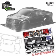 DjRC Perak💢TeamC CB025 Ford Raptor F150 Body Shell 313mm💢Body Shell Crawler PC F150 313mm ‼️Body Bel