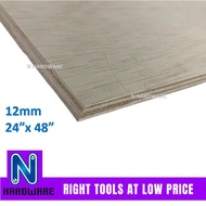 (2ft x 4ft) 12mm Plywood Timber Panel Wood Board Sheet Ply Wood Papan Kayu Perabot