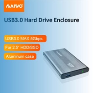SATA HDD Enclosure 2.5inch Hard Disk Case  5Gbps USB3.0 UASP to 2.5inch SSD HDD Compatible SSD 7mm 9.5mm to 4TB Aluminum box Compatible Samsung Hitachi Seagate disks Aluminum Case