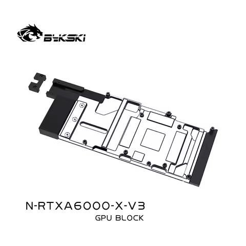 Bykski GPU Block for NVIDIA TESLA A40 80G/A100/Leadtek RTX A6000 Graphics Card Water Cooling/All Met