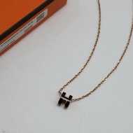 HERMES Mini pop H項鍊 - 黑金