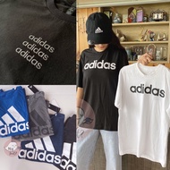 Broken Code Price Adidas Short Sleeve T-Shirt T United States Daigou Logo Three-Line myfeet Black Wh