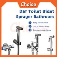 Bidet spray set Stainless steel hand bidet two way tap faucet bathroom faucet toilet hose paip toile