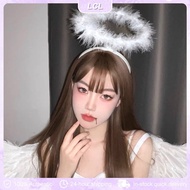 Angel Headband / Party Headband Angel Wreath Headband Hair Hoop Angel Halo Feather Angel Cosplay
