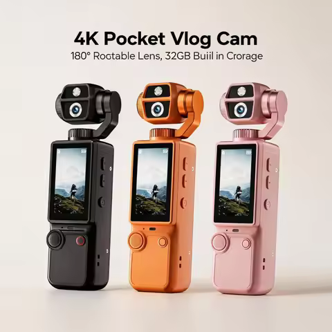 4K HD Q9 Pocket Handheld Action Camera, Autofocus, Audio Recording for Conference & Outdoor Use