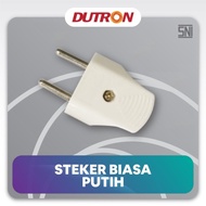 dutron steker gepeng putih steker tipis putih dv-sba-01-p