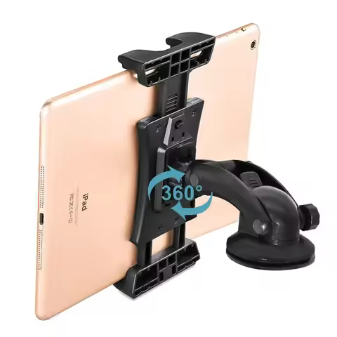 Car Tablet Stand Dashboard Windsheld Suction Holder Big Clip Bracket for IPad Pro Mini IPhone Xiaomi