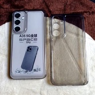 Clear Black Case for Samsung A35 5G / A55 5G Softcase Silicone 2 1MM Protec Camera Original TPU