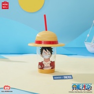 Best Miniso X One Piece Classic Collection Hat Plastic Tumbler with Straw Botol Minum Plastik Tutup 