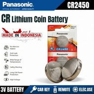 Panasonic CR2450 3V Genuine Lithium Battery 3V 5pcs Per Card cr 2450 car remote battery bateri