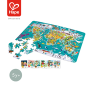 Hape 2-in-1 World Tour Puzzle and Game เกมปริศนาแผนที่ทัวร์รอบโลก 5Y+