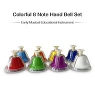 lifesun1-MY Cousopo Class Bell Melody Desk Flower Colorful 8 Tone Bells Notes Metal Hand Rainbow Per