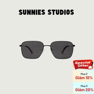 SUNNIES STUDIOS - Ford Charcoal Midnight Square Sunglasses - 60346P-1-1