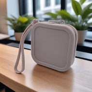 Vintage Silicone Organizer Wallet Waterproof Coin Purse Zipper Earphone Bag Travel Pouch Students