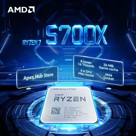 NEW AMD Ryzen 7 5700X 8-Core 16-Thread AM4 65W 7NM L3=32M Applicable to B550 3.4GHz R7 5700X Gaming
