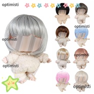 OPTIMISTI Doll Short BobHaircut, Multicolour Charms Accessories Vinyl Doll Wig, Trendy Doll Styling 