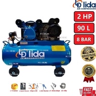 LIDA Air Compressor /Compressor Angin /Pam Angin 2HP 90Liter  8Bar (Heavy Duty)