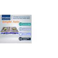 HYUNDAI HDGS-7800C Stainless Steel Double Burner Gas Stove