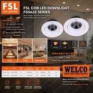 FSL LED COB HIGH LUMEN 14W (4")  & 24W (6") DOWNLIGHT. NEW MODEL 