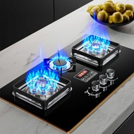 Built-in 3Burner Gas Hob/Material Tempered Glass Gas Stove Three eyes stove gas stove large panel home fierce fire stove