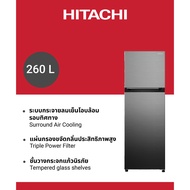 New! HITACHI ฮิตาชิ ตู้เย็น 2 ประตู 9.2 คิว Carbon Line Top Freezer รุ่น HRTN5275MFUTH  สีดำ อินเวอร์เตอร์