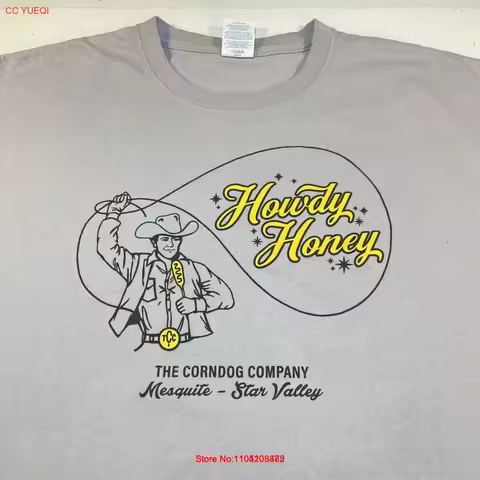 Howdy Honey CORNDOG CO Mesquite Star Valley Nevada Cowboy Retro T SHIRT Sz XL vintage Washed Comfort