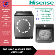 HISENSE [NEW ARRIVALS] 20KG TOP LOAD INVERTER WASHING MACHINE WT5T2015DT [REPLACEMENT FOR WTHX2001S]