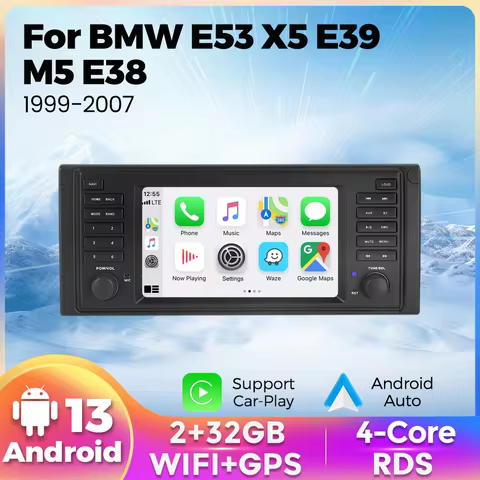 MEKEDE Android 13 Car Radio GPS Navigation Wireless CarPlay Android SWC RDS FM Audio Stereo For BMW 