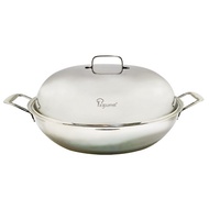 La Gourmet Stainless Steel Wok with Dome Lid – 36cm (Cosway)